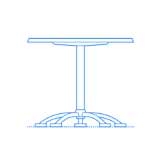 Furniture Dining Tables Pensi Table Square Stencil Svg Design File, Free Vectors File